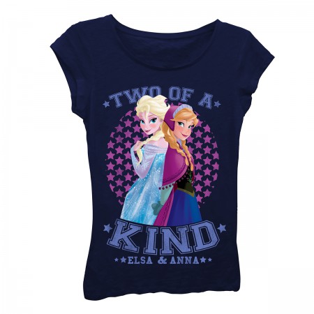 Disney Frozen Girls 7-16 Black Two Of A Kind T-Shirt